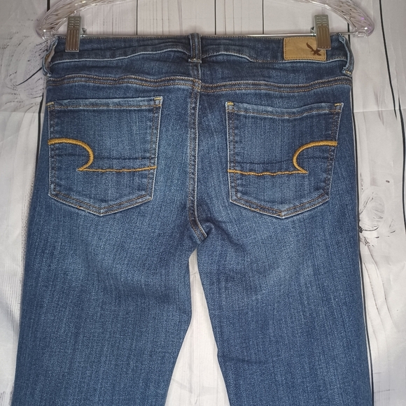 American Eagle Blue Skinny Jeggins Super Super Stretch - Picture 8 of 13